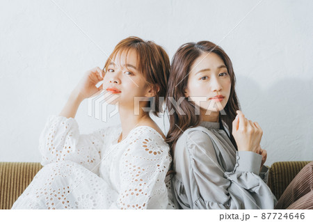 ヘアスタイル　2ショット　ペア 87724646