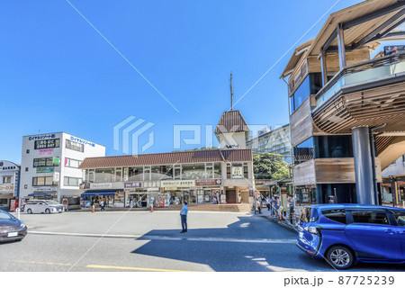 神奈川県箱根湯本　小田急線箱根湯本駅前商店街 87725239