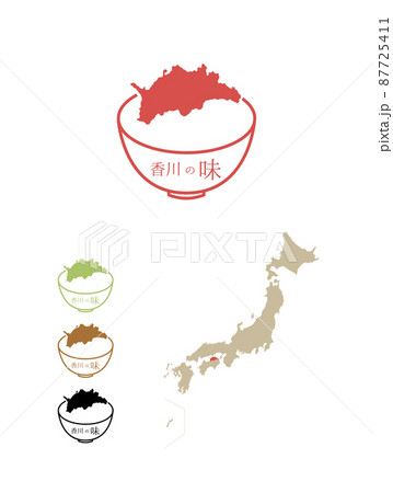 日本のご当地の味-香川 87725411