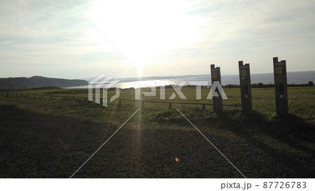 北海道 道東 景色 海 陽 北海道 道東 景色 海 陽 87726783