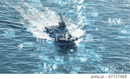 船舶とテクノロジー 87727068