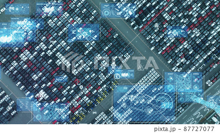自動車とテクノロジー　ITS　MaaS 87727077
