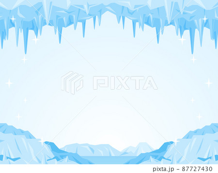 Ice world landscape (sideways) - Stock Illustration [87727430] - PIXTA