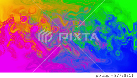 Image of moving background with multicoloured waves 87728211