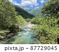 夏の上高地と梓川 87729045