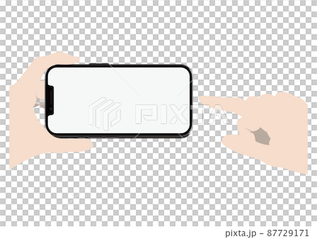 Hand to operate smartphone 87729171