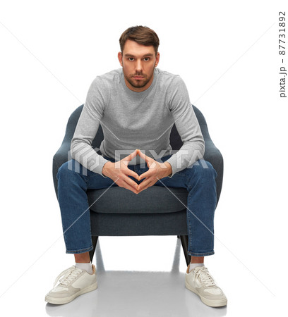 man making triangle of power gesture man making triangle of power gesture 87731892