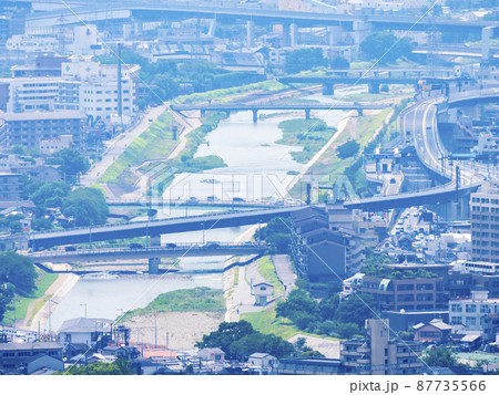 天台宗青蓮院門跡 将軍塚青龍殿 大舞台から見た京都の街並み 天台宗青蓮院門跡 将軍塚青龍殿 大舞台から見た京都の街並み 87735566