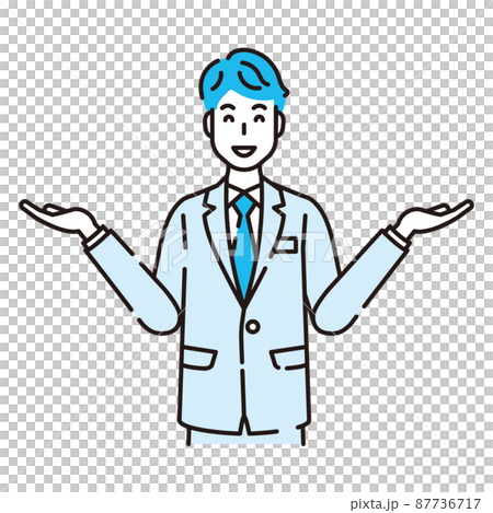 線画人物 87736717