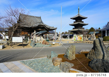 【中国三十三観音霊場】第二番　冬晴れの餘慶寺の境内5　岡山県瀬戸内市 87736748