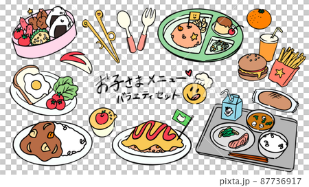 Hand-painted / children's menu variety set color 87736917