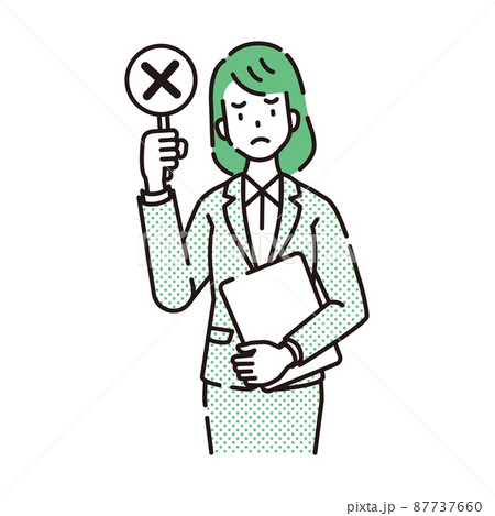 線画人物 87737660