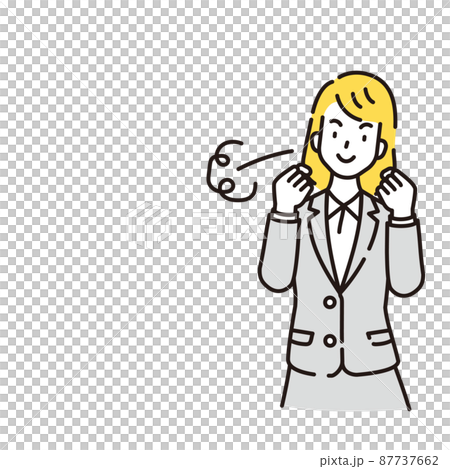 人物插圖線描 87737662