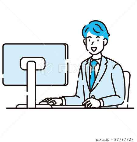 線画人物 線画人物 87737727