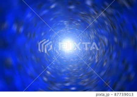 宇宙空間のワープをイメージした背景素材（ワームホールのイメージ） 87739013