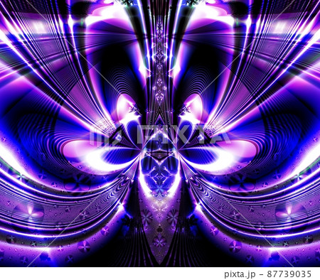 Computer generated abstract colorful fractal artwork 87739035