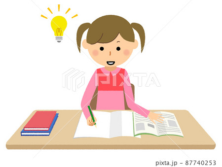 勉強をする女の子 理解 勉強をする女の子 理解 87740253