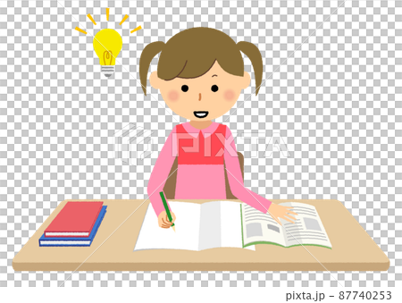 勉強をする女の子 理解 勉強をする女の子 理解 87740253