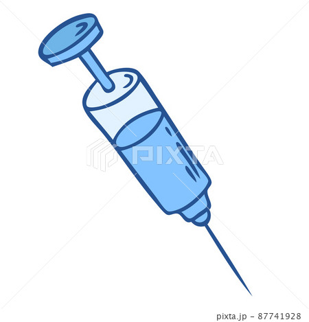 Syringe equipment icon. Hand drawn icon for web design, Syringe equipment icon. Hand drawn icon for web design, 87741928