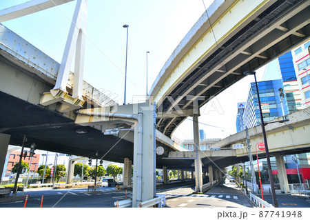 浜崎橋交差点/芝浦方面を望む(東京都港区)【2022.2】 浜崎橋交差点/芝浦方面を望む(東京都港区)【2022.2】 87741948
