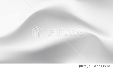 白い布のドレープ、波のような生地のしわ、背景画像 白い布のドレープ、波のような生地のしわ、背景画像 87743518