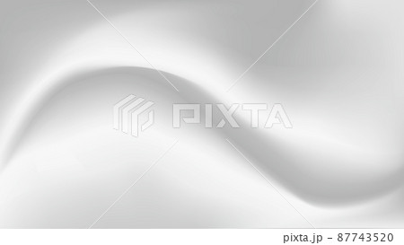 白い布のドレープ、波のような生地のしわ、背景画像 白い布のドレープ、波のような生地のしわ、背景画像 87743520