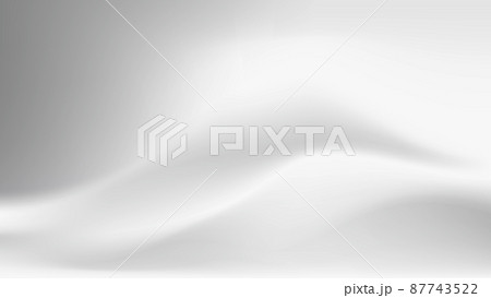 白い布のドレープ、波のような生地のしわ、背景画像 白い布のドレープ、波のような生地のしわ、背景画像 87743522