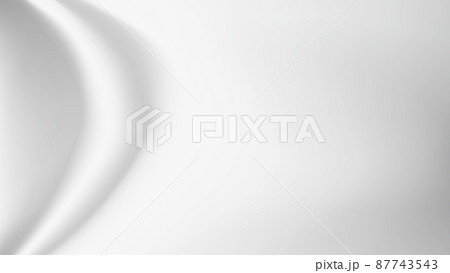 白い布のドレープ、波のような生地のしわ、背景画像 白い布のドレープ、波のような生地のしわ、背景画像 87743543