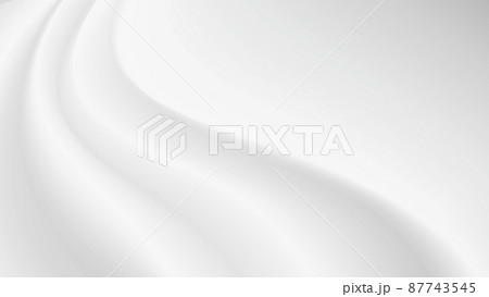 白い布のドレープ、波のような生地のしわ、背景画像 白い布のドレープ、波のような生地のしわ、背景画像 87743545
