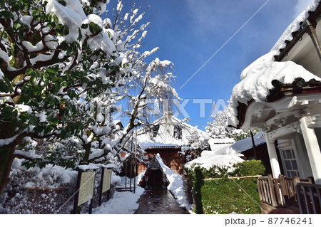 金沢市　忍者寺の冬景色 87746241