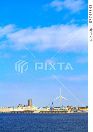 横浜市、横浜港の風景 87747343