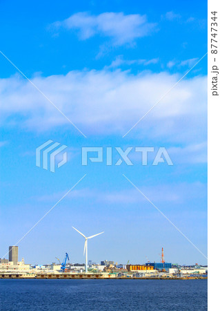 横浜市、横浜港の風景 87747344