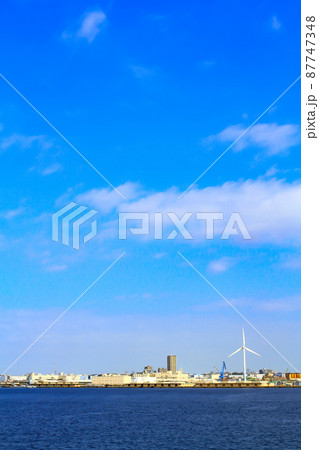 横浜市、横浜港の風景 87747348