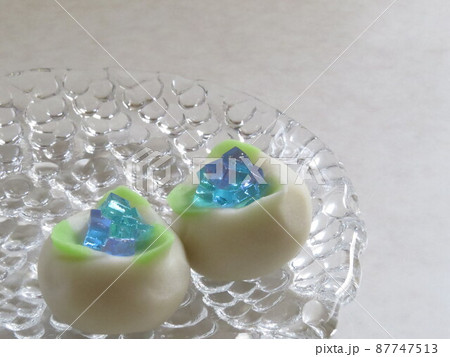 和菓子のあじさい 和菓子のあじさい 87747513