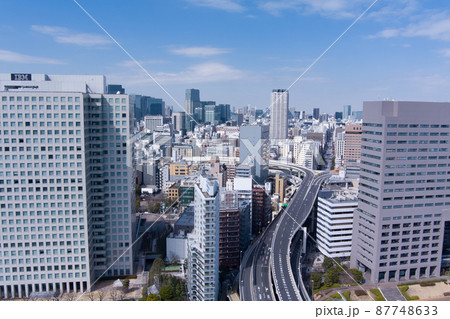 東京の街並み空撮 87748633