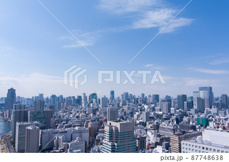東京の街並み空撮 87748638