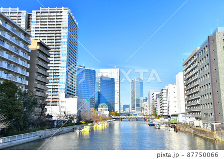 浦島橋／芝浦運河より南浜橋方向を望む(東京都港区)【2022.2】 87750066