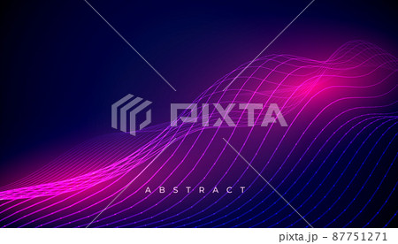 purple background with wave lines in 3d style 87751271