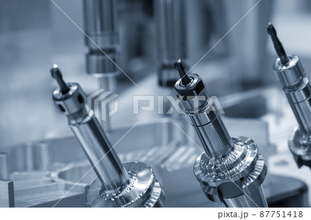The group of tool and holder set for CNC milling machine. 87751418