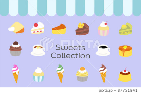 スイーツのイラストセット 87751841