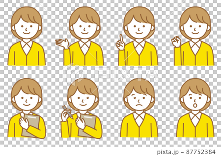 Person woman collar shirt blouse cardigan icon Person woman collar shirt blouse cardigan icon 87752384