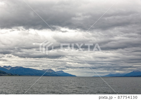 Mount Martial from Beagle Channel - Tierra del Fuego - Argentina 87754130