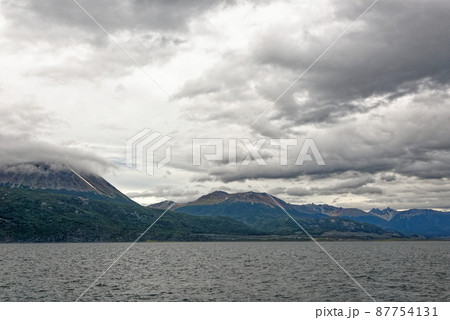 Mount Martial from Beagle Channel - Tierra del Fuego - Argentina 87754131
