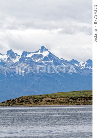 Mount Martial from Beagle Channel - Tierra del Fuego - Argentina 87754351
