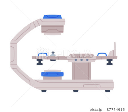 X-ray Machine as Medical Equipment and Assistance Device Vector Illustration X-ray Machine as Medical Equipment and Assistance Device Vector Illustration 87754916