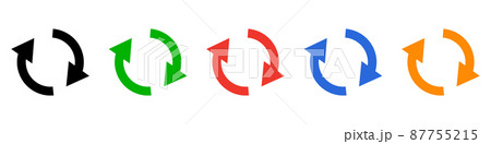 リフレッシュアイコンセット 87755215