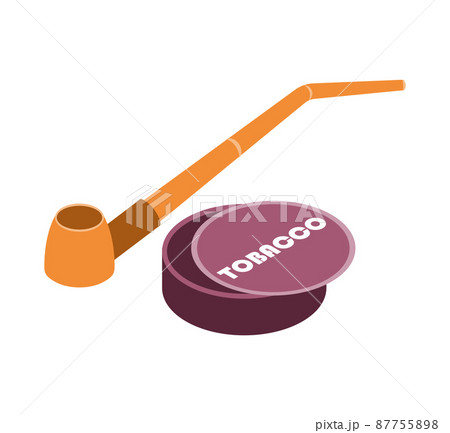 Tobacco Pipe Isometric Composition 87755898