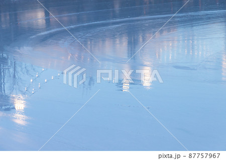 Background texture of blue ice rink Background texture of blue ice rink 87757967