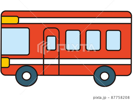 バス 遠足 旅行 観光 子供 乗り物 修学旅行 バスツアー トラベル ツアー ピクニック のイラスト素材