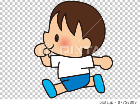 跑步，運動會，運動節，運動，馬拉松，體操服，兒童，小學生，兒童，運動會，微笑，體操，體操課， 87758809